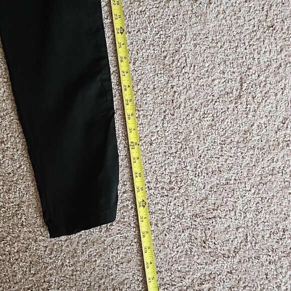 Black tie waist pants with line of sparkly stones going down each pants leg - Picture 4 of 7